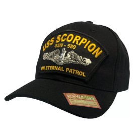 Handmade Submarine Service USS Scorpion Hat with FREE Dolphins Sticker - Ball Cap Classic Style