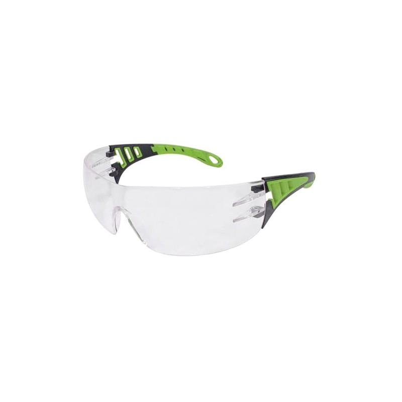 Nuevo 2024 - Gafas de seguridad transparent with patillas verdes