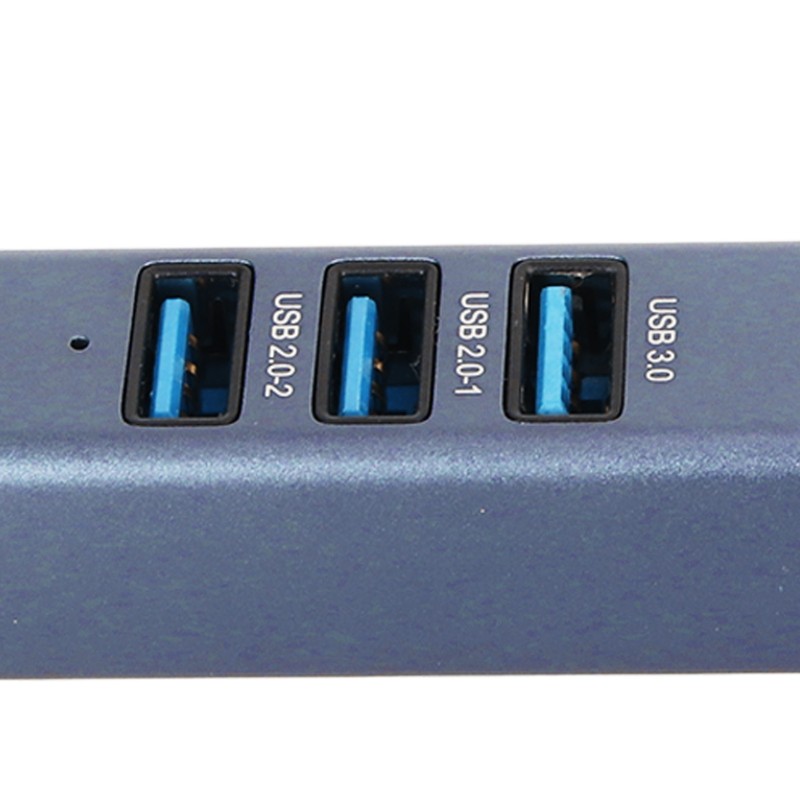 USB to Ethernet Adapter 4 Ports 100Mbps 5Gbps Aluminium Alloy