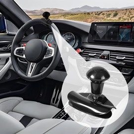 CGEAMDY Car Steering Wheel Crank, Steering Aid Steering Wheel Knob Car, Steering Wheel Knob Spinner Handle Knob Booster, Automotive Universal Interior Decorative Accessory for Cars, Car, Truck