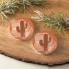 Modern Minimalist Texas Cactus, Joyride Home Decor, 2 Ceramic Car