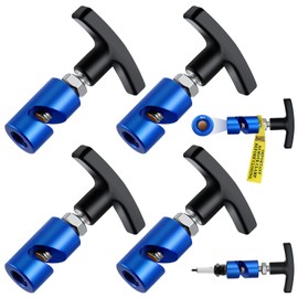 CoLuck Lift Support Clamp Spark Plug Caliper 2-In-1, Hood Strut Clamp, Lift Support Retaining Clip, Hood Stay Holder, Snap On Lift Support Clamp, Spark Plug Gap Tool,Spark Plugs Gapper Blue 14mm 4Pack