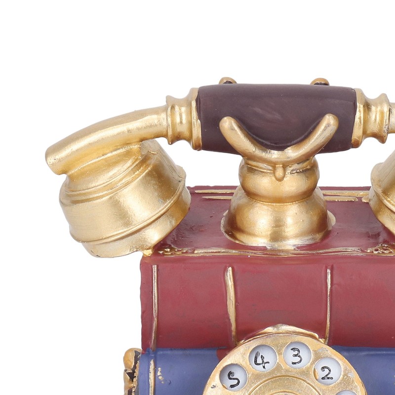 Retro Resin Telephone Model Home Study Desktop Antique Telephone Model
