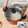 5qt Pasta Pot with Strainer Lid, Cast Aluminum Stockpot Multipot,