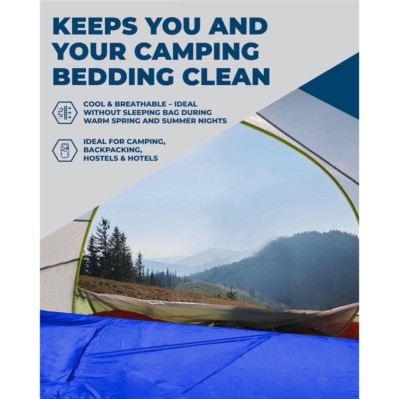 The Friendly Swede XL Sleeping Bag Liner Ultralight - Thin