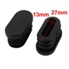 uxcell 30mmx15mm Plastic Non Slip Oval Chair Table Leg Protectors