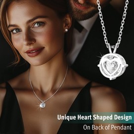 Allurii Moissanite Necklace for Women - Moissanite Solitaire Necklace, Moissanite Pendant Necklace, Moissanite Pendant for Women, Moissanite Chain, Moissanite Jewelry for Women, 2 Carat