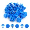 uxcell 20Pcs Blue Plastic Rivets Bumper Fender Door Push in