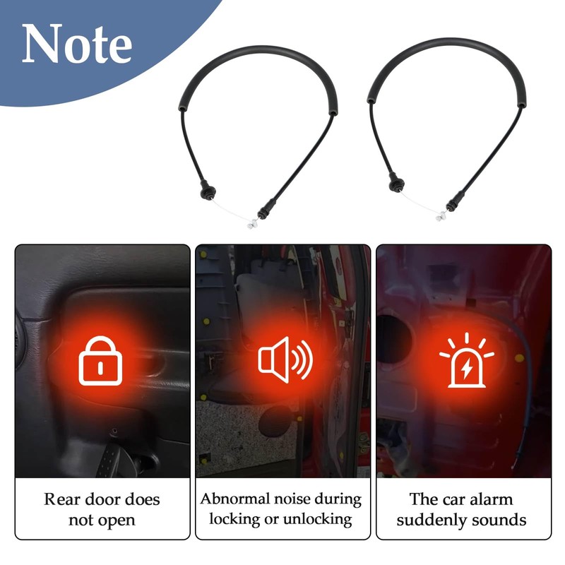 KPALAG 2PCS Rear Left and Right Side Door Latch Cables