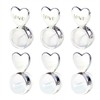 Darlingao 3 Pairs Earring Backs for Heavy Earring, Silicone Earring