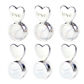 Darlingao 3 Pairs Earring Backs for Heavy Earring, Silicone Earring Lifters for Droopy Ears, Earring Backs Replacements, Earlobe Support Backs, Heavy Earring Support, Earring Backings, Silver, RE-01