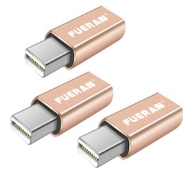 FUERAN DP - DisplayPort Display Emulator EDID Emulator Plug 2K (fit Headless 2560x1600@30Hz) 4K 4096x2160@60Hz Display Port Dummy Plug DisplayPort Compatible (Mini DP-3p)