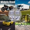 MEAJOO 4PCS Dice Shape Tire Valve Stem Caps, Universal Copper