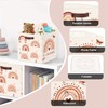 Clastyle 3 Pcs Boho Kid Storage Cube Organizer Set Rainbow
