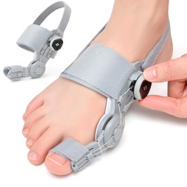 Bunion Corrector for Women & Men, Adjustable Knob Bunion Brace Splint, Bunion Relief Orthopedic Toe Straightener with Silicone Pad Comfortable & Supportive