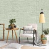 Uooar Light Green Grasscloth Peel and Stick Wallpaper 17.3"x300" Faux