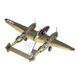 DCD Model Kit Lockheed Martin P-38 Lightning Fighter Aircraft #162 Difficult Level United States Army Air Forces Mini Figures