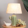 Aeyee Cactus Desk Lamp, Modern Night Light with Fabric Lampshade,