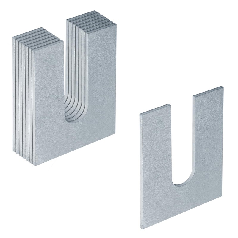 Fanmao 8 Pack 4" x 3" Steel Metal Horseshoe Shim