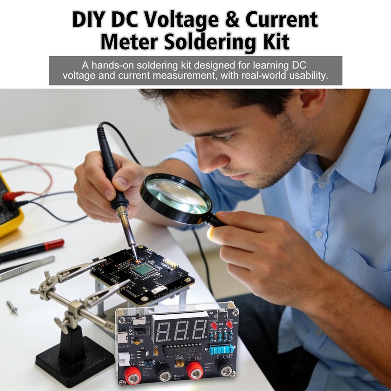 BANRIA DIY Digital Voltmeter & Ammeter Soldering Practice Kit