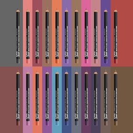 NYX Professional Makeup, Suede Matte, Lápiz delineador de labios, Tono True Red, 1g