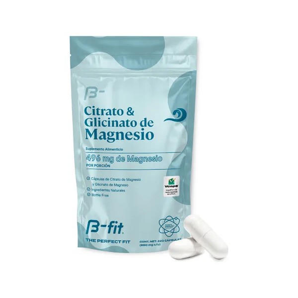 B-fit | Citrato & Glicinato De Magnesio | 220 Capsulas