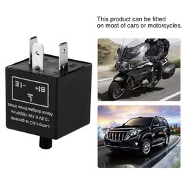 Car LED Flasher Relay, 12V 3 Pin LED Flasher Relay Adjustable LED Light Relay Blinker Relay CF13-JL02 Fix for Signal Indicator Blinker Light