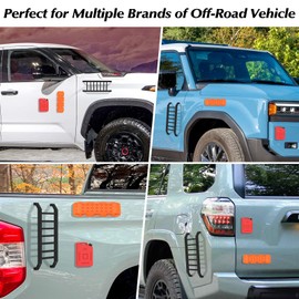 Widdle Wadder Off-Road Magnet Accessroy, Magnetic Little Ladder Widdle Wader Kit for Car Mount to Multiple Surfaces Apply to 4Runner TRD Pro Tacoma SUV Car