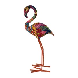 Qianly Flamingo Garden Statue Bird Sculpture Indoor Outdoor Lawn Home Ornament Resin Figurine for Porch Decoration Summer Window, Style B