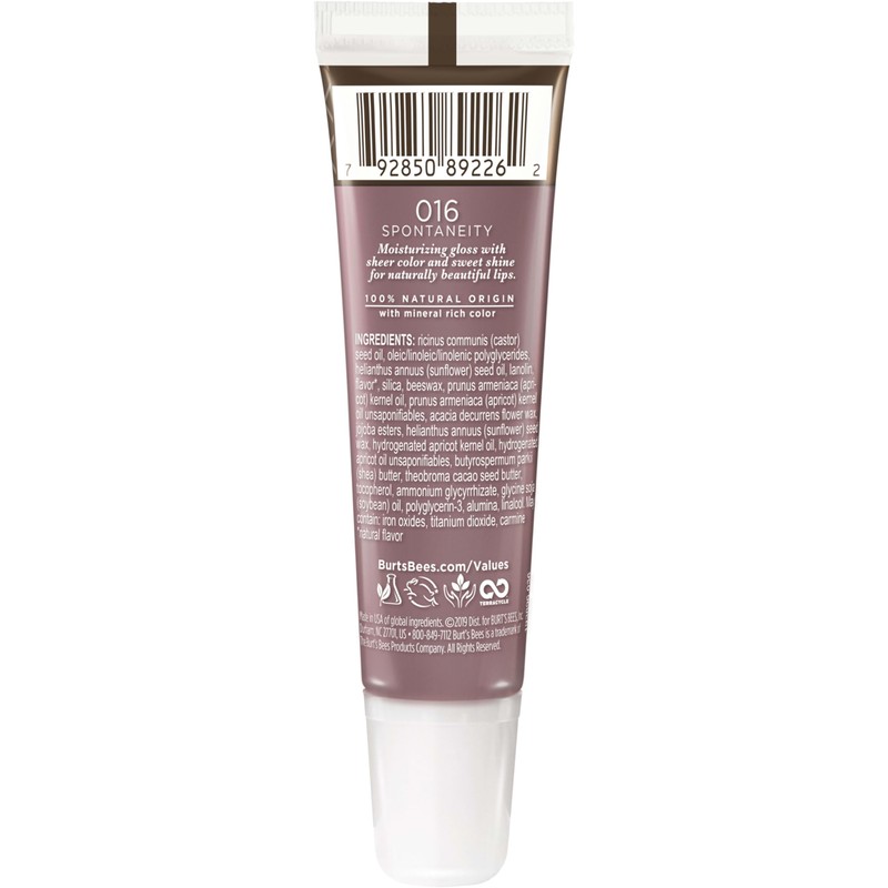 Burt's Bees 100% Natural Origin Moisturizing Lip Shine, Spontaneity -