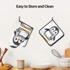 YYHWHJDE Cute Penguin Pattern Quality Oven Mitts and Pot Holders