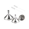 GroveEss Stainless Steel Kitchen Funnel Set,3 PCS Funnel and 2