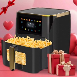 LOOK Fun-8.5 QT Air Fryer, 8-In-1 Air Fryer Oven With Digital Touch Screen - Black