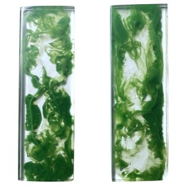Transparent Knife Handle Blanks Arylic Set 5", Resin Handle Blanks gun Grips Material Crafting, DIY Knife Handle Bladesmith, Acrylic Knife Handle Scales, Knife Crafting, Custom Knife Making Supplies (Green)
