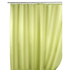 Wenko 20038100 Shower Curtain Textile Anti-Mould 180 x 200 cm Aniseed Green