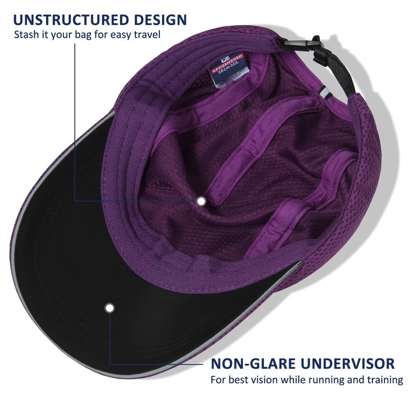 GADIEMKENSD Gorra de malla para mujer, excelente ventilación, ligera, reflectante,