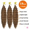 Paraglame Deep Wave Crochet Hair 18 Inch 27 Color Ocean