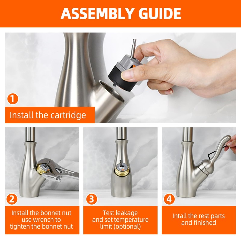 RP50587 Replacement Cartridge Valve Compatible with Delta DST Single Handle