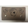 Poker & Dice Set in opt color leatherette case -