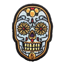 PatchStop - World's Largest Patch Store Ojos De Girasol Sugar Skull Patch, Day Of The Dead Patches