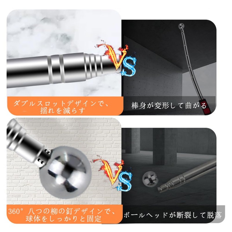DFsucces Sound Hammer Diagnostic Rod, Telescopic, Examination Stick for External