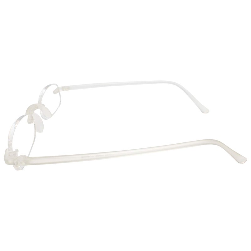 Calabria 714 Flexie Oval Rimless Reading Glasses +1.00 Ice Men/Women