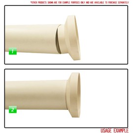 Round Ducting Reducer 150mm to 100mm - 6 to 4 inch Duct Pipe Reduction Coupler for Extractor Fans, Cooker Hood Tumble Dryer Ventilation