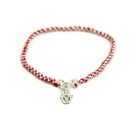 Protection Evil Eye Bracelet - Lucky Hamsa Hand Charm - 7 Inch Sterling Silver Jewelry - Best Kabbalah Red String Bracelets for Women