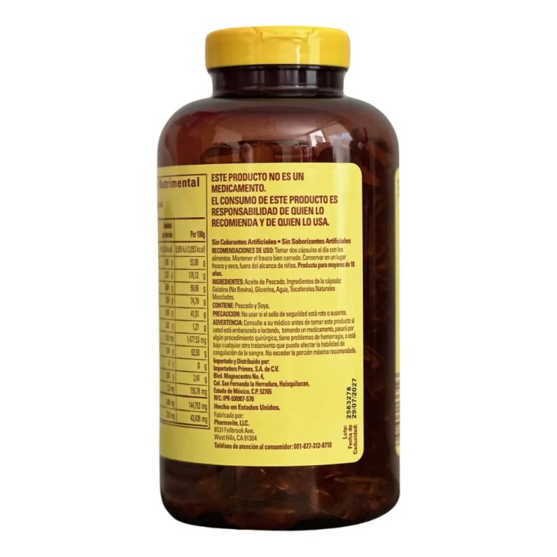 Mixsure Suplemento Alimenticio, Libre De Gluten Con Omega 3 Vainilla