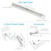 EShine White Finish 3 12 inch Panels LED Dimmable Under