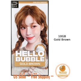 Mise en Scene [US Seller] Mise En Scene Hello Bubble  Hair Dye #10GB Gold Brown Korean Import