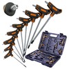 NordWolf 9-Piece T-Handle Torx Wrench Set, S2 Steel Long Arm