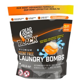 Dead Down Wind BLACK Premium Laundry Bombs, 36 Count