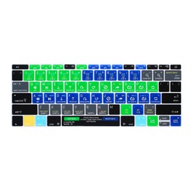HRH Serato DJ Hotkey Silicone Keyboard Cover Skin for MacBook Pro 13" A1708 A1988 No Touch Bar 2018 2017 2016 Release and for MacBook 12" A1534 (2015)&A1931(2018) USA Layout Protective Skin